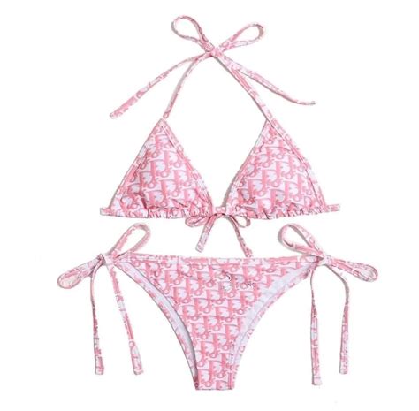 dior bikini set pink|My First Swimsuit Set Pink 'CD' Printed Technical .